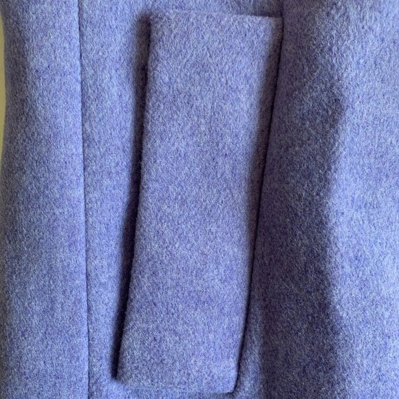 J.Crew Factory Hyacinth Lilac Purple City Cocoon Coat Size 00 - Picture 6 of 10